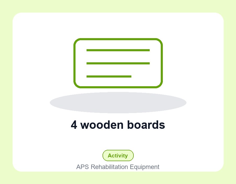 4 wooden boards