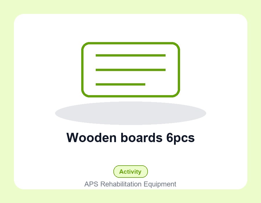 Wooden boards 6pcs