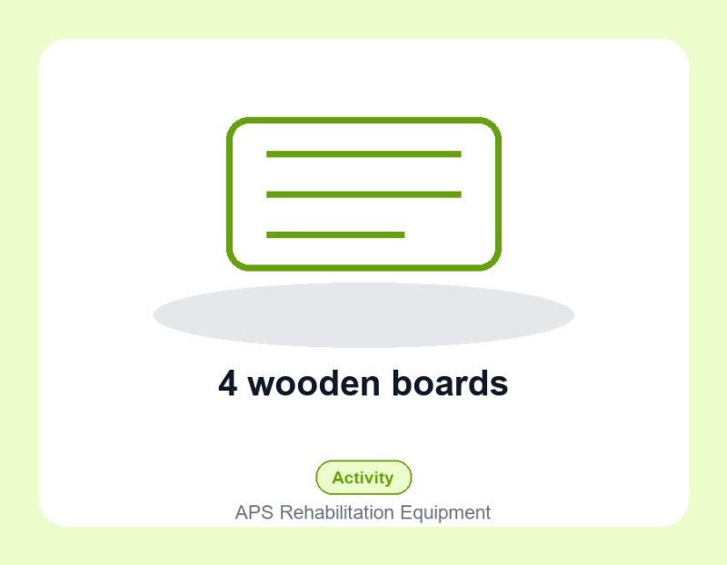 4 wooden boards